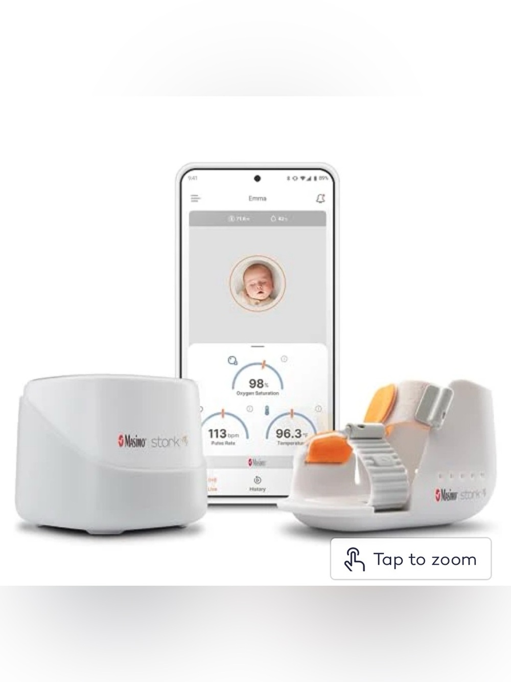 NWT- Stork Vitals Smart Home Baby Monitoring System by Masimo